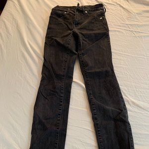 Madewell 9" High Rise Dark Wash Skinny Jeans